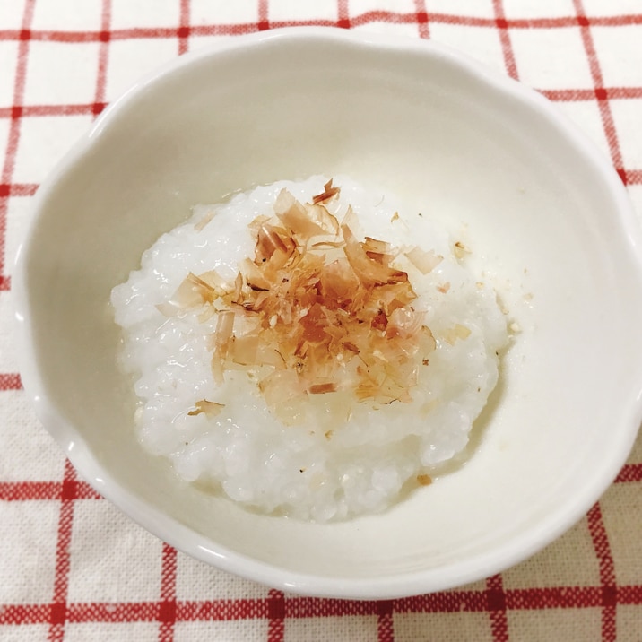 離乳食後期 5倍粥の鰹節とすりごまのせ レシピ 作り方 By Cocopoteito 楽天レシピ 離乳食後期 5倍粥の鰹節とすりごまのせ レシピ 作り方 By Cocopoteito 楽天レシピ
